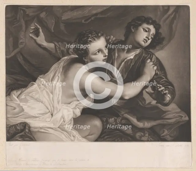 Joseph and Potiphar's Wife, 1793. Creator: Joseph Adrianus Clarot.