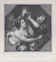 Joseph and Potiphar's wife, 1837. Creator: Franz Seraph Hanfstaengl