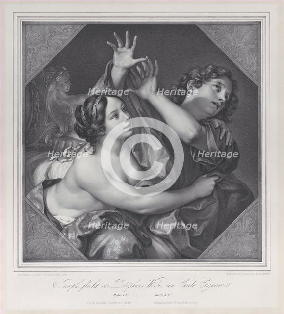 Joseph and Potiphar's wife, 1837. Creator: Franz Seraph Hanfstaengl.