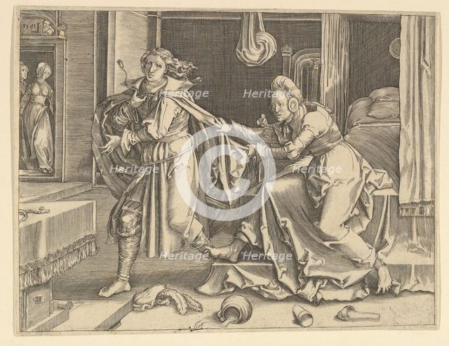 Joseph and Potiphar's Wife (copy), 17th century. Creator: Unknown.