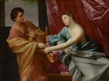 Joseph and Potiphar's Wife, about 1630. Creator: Guido Reni