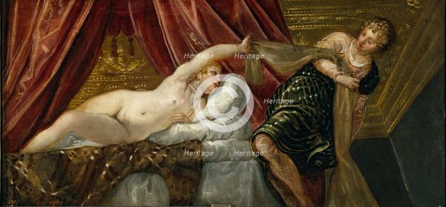 Joseph and Potiphar's Wife, c1555. Creator: Jacopo Tintoretto.