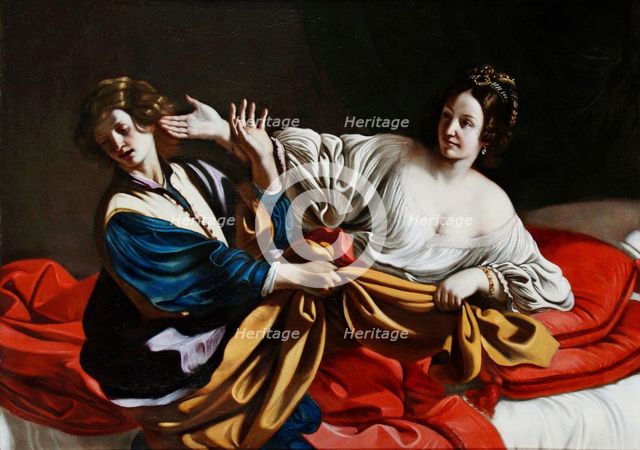 Joseph and Potiphar's Wife, 1631. Artist: Guercino (1591-1666)