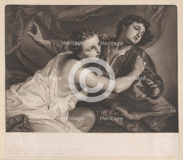 Joseph and Potiphar's Wife, 1793. Creator: Joseph Adrianus Clarot.