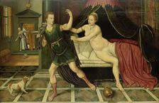 Joseph and Potiphar's Wife, c.1575. Creator: Anon
