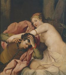 Joseph and Potiphar's Wife. Creator: Lazzarini, Gregorio (1655-1730)