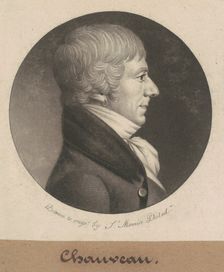 Joseph Anthony Chaveau, 1801. Creator: Charles Balthazar Julien Févret de Saint-Mémin