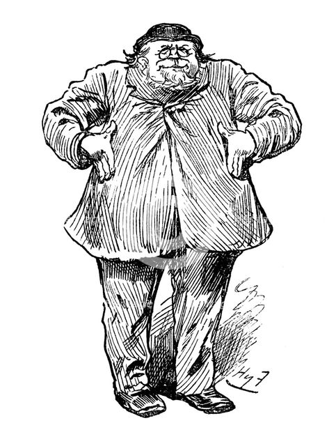 Joseph Arch (1826-1919), English agricultural worker, trade unionist and politician, 1886. Artist: Harry Furniss