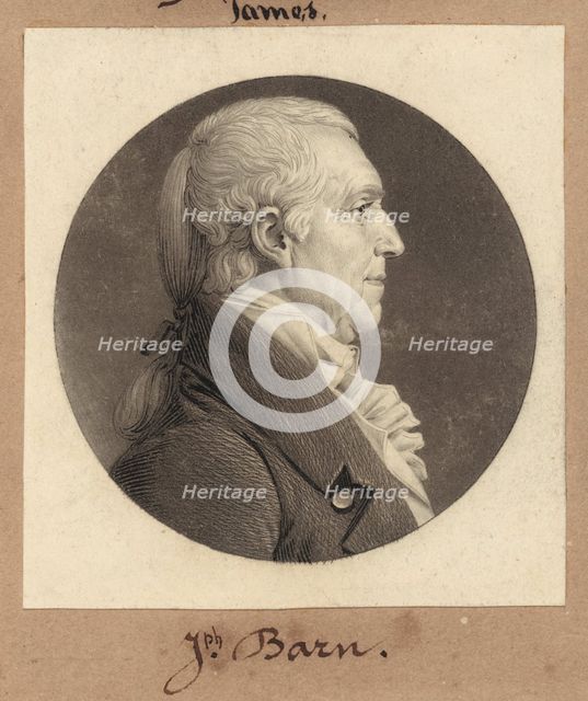 Joseph Barn, 1808. Creator: Charles Balthazar Julien Févret de Saint-Mémin.