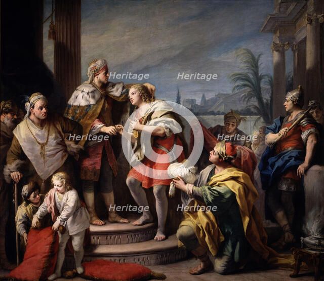 Joseph before Pharaoh, ca 1749. Artist: Amigoni, Jacopo (1675-1752)