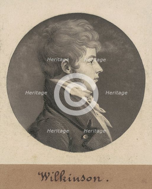Joseph Biddle Wilkinson, 1808. Creator: Charles Balthazar Julien Févret de Saint-Mémin.
