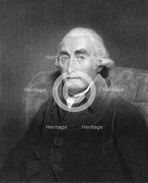 Joseph Black, 18th century Scottish physicist and chemist, (1836).Artist: James Posselwhite