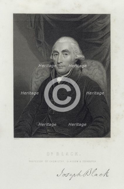 Joseph Black, Scottish chemist, c1780s. Creator: C Cooke.