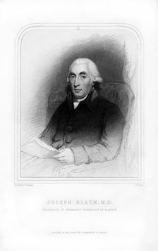 Joseph Black, Scottish physicist and chemist, (1870).Artist: J Rogers