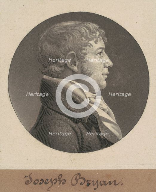 Joseph Bryan, 1805. Creator: Charles Balthazar Julien Févret de Saint-Mémin.