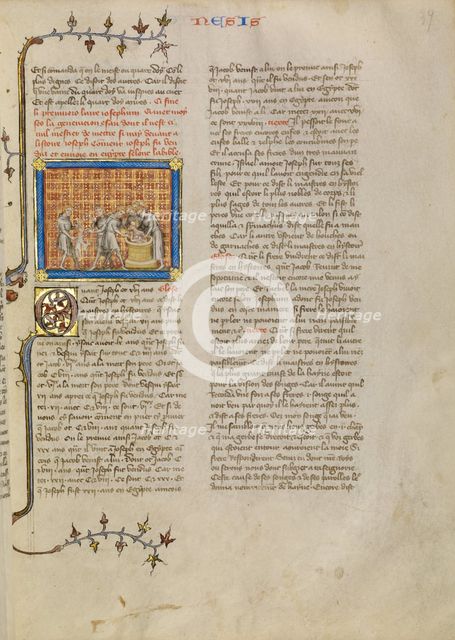 Joseph Cast into the Well, about 1360-1370. Creator: Master of Jean de Mandeville.