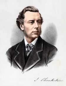 Joseph Chamberlain, British politician, c1880. Artist: Anon