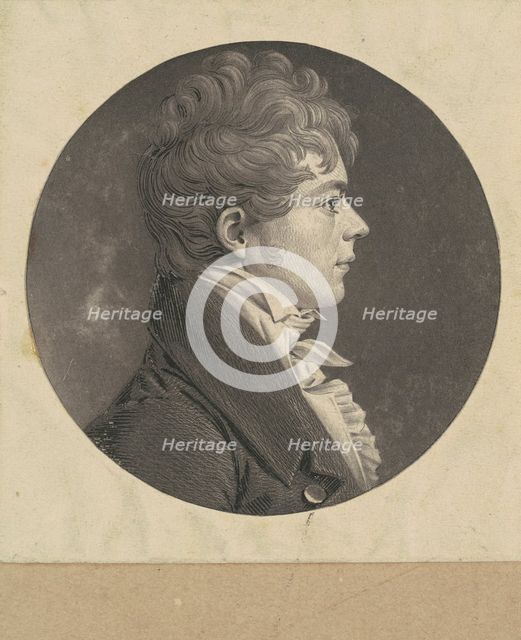 Joseph Clinton, c. 1803-1806. Creator: Charles Balthazar Julien Févret de Saint-Mémin.