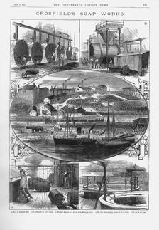 Joseph Crosfield & Son's soap factory at Bank Quarry, Warrington, Cheshire, 1886