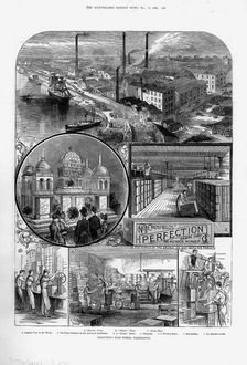 Joseph Crosfield & Son's soap factory at Bank Quarry, Warrington, Cheshire, 1886