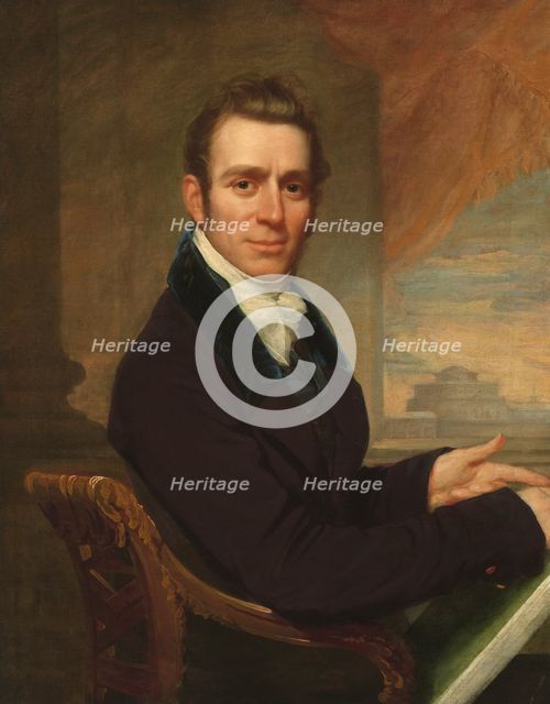 Joseph Delaplaine, January 1819. Creator: John Wesley Jarvis.