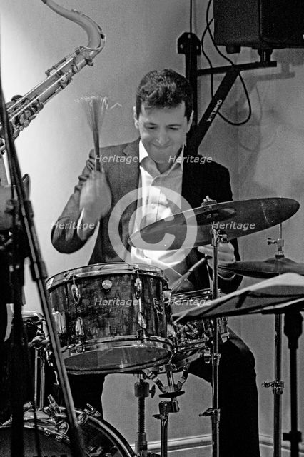 Joseph Dessauer, Davison-Hemstock Quintet, Spike’s Place, Beckenham, Kent, 2024. Creator: Brian O'Connor.