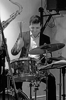 Joseph Dessauer, Davison-Hemstock Quintet, Spike’s Place, Beckenham, Kent, 2024. Creator: Brian O'Connor