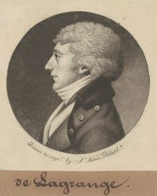 Joseph E. G. M. de la Grange, 1799. Creator: Charles Balthazar Julien Févret de Saint-Mémin