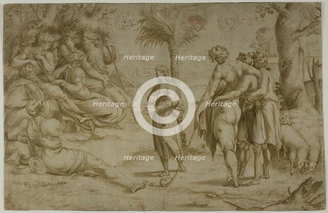 Joseph Explaining His Dreams to His Brothers, n.d. Creator: Nicolas Beatrizet.