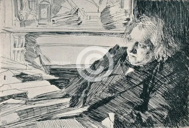 Joseph Ernest Renan (1823-1892), 1892, (1898). Artist: Anders Leonard Zorn