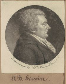 Joseph Erwin, 1798. Creator: Charles Balthazar Julien Févret de Saint-Mémin