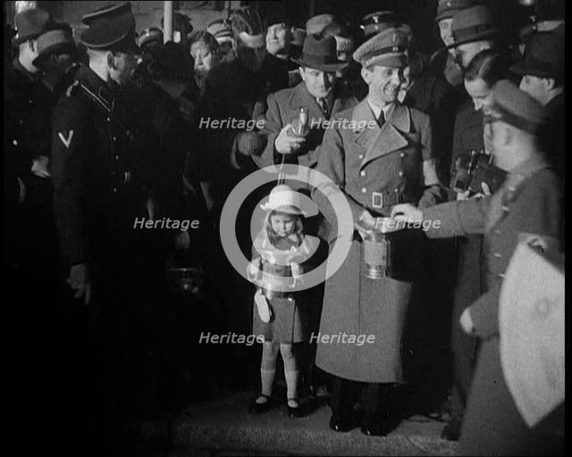 Joseph Goebbels Collecting for Charity, 1930s. Creator: British Pathe Ltd.