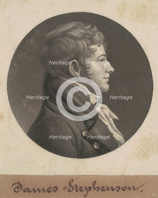 Joseph Hopper Nicholson, c. 1806. Creator: Charles Balthazar Julien Févret de Saint-Mémin.