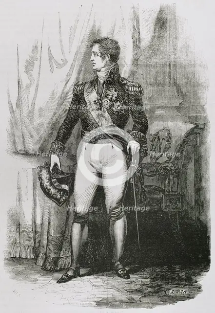 Joseph I Bonaparte, (1768-1844), King of Naples, (1806-1808) and king of Spain (1808-1813), 1853.  Creators: Bernardo Rico, Eusebio Zarza.