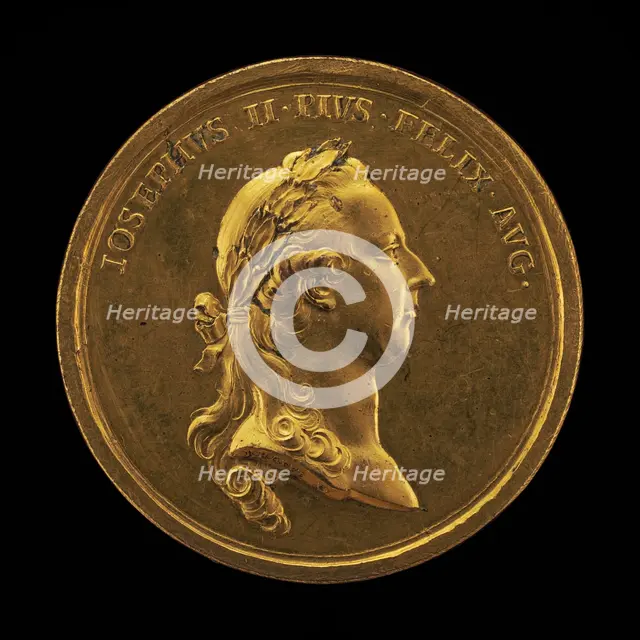 Joseph II, 1741-1790, Holy Roman Emperor 1765 [obverse], 1773. Creator: Johann Martin Krafft.
