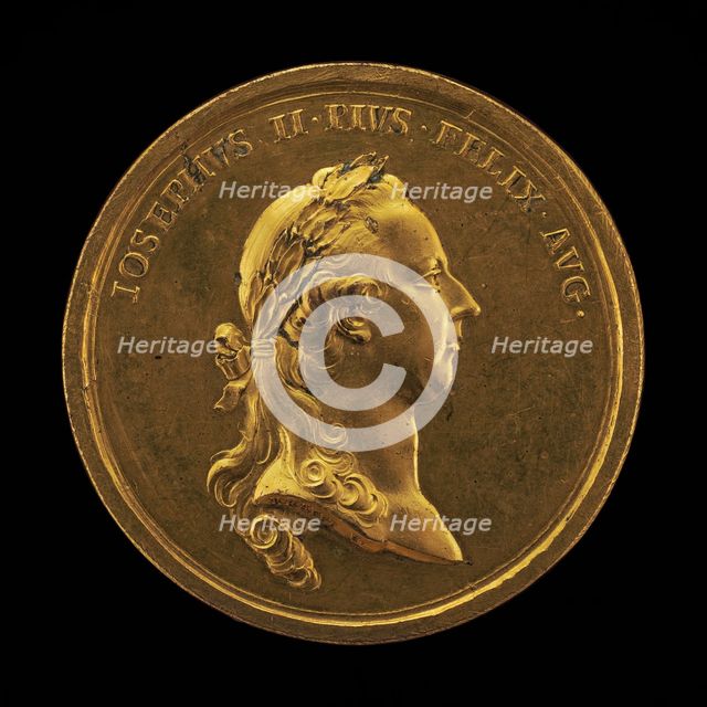 Joseph II, 1741-1790, Holy Roman Emperor 1765 [obverse], 1773. Creator: Johann Martin Krafft.