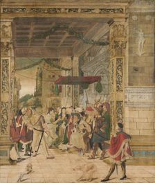 Joseph Interpreting the Dreams of Pharaoh, ca. 1534-47. Creator: Attributed to Jörg Breu the Younger (German, Augsburg ca. 1510-1547 Augsburg)