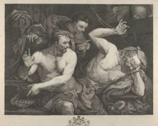 Joseph interpreting the dreams of Pharoah's chief butler and baker , 1766. Creator: Alexander Bannerman