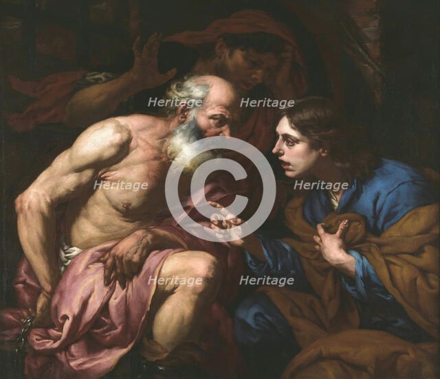 Joseph interpreting the dreams of the baker and the butler, Between 1660 and 1670.