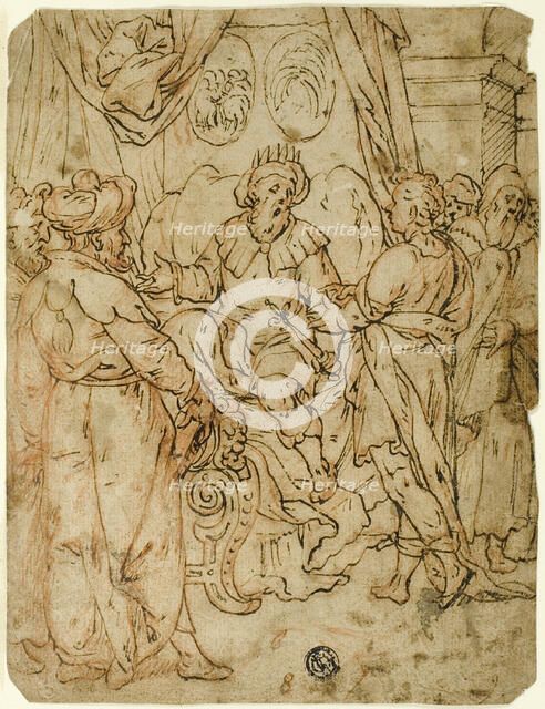 Joseph Interpreting the Pharoah's Dream (recto), n.d. Creator: Unknown.