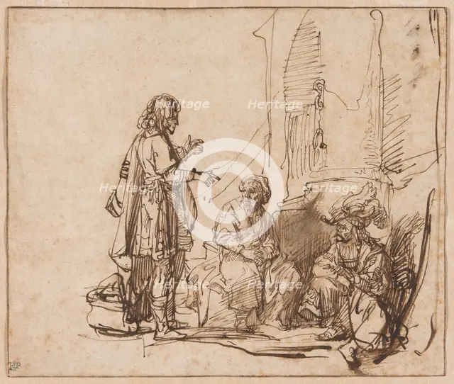 Joseph Interpreting the Prisoners' Dreams, c. 1638. Creator: Govaert Flinck.