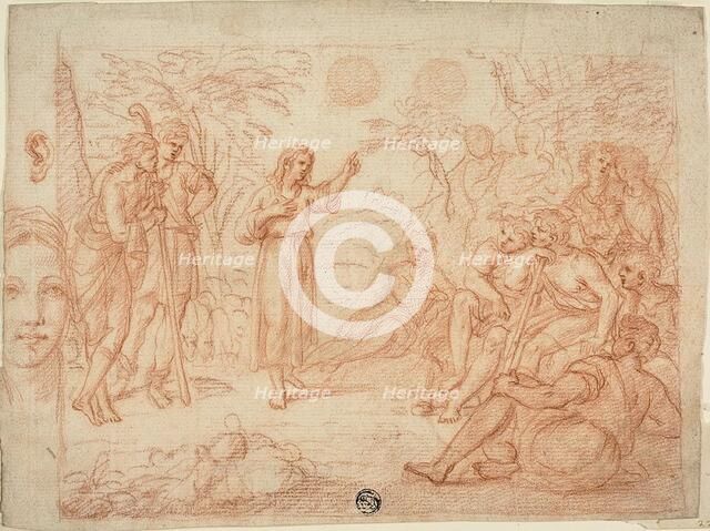 Joseph Interpreting His Dream to His Brothers, n.d. Creator: School of Carlo Maratti Italian, 1625-1713.