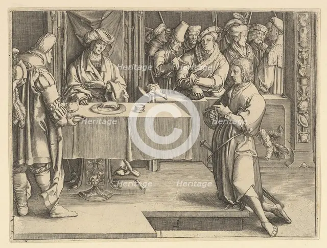 Joseph Interpreting Pharoah's Dreams (copy), 1640-70. Creator: Unknown.