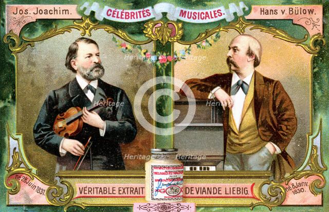 Joseph Joachim and Hans von Bulow, c1900. Artist: Unknown