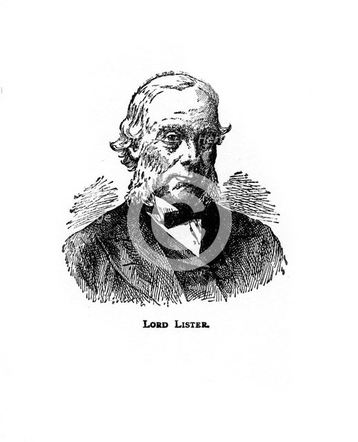 Joseph Lister, British surgeon, (20th century). Artist: Unknown