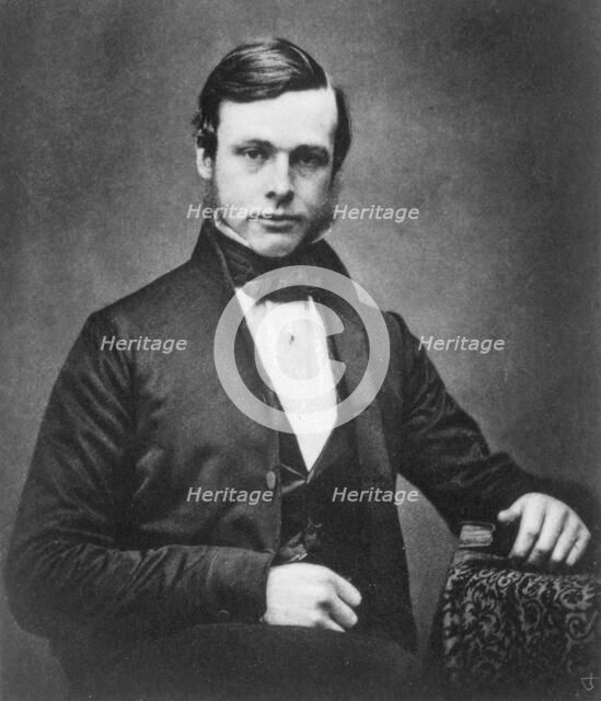 Joseph Lister, English surgeon and pioneer of antiseptic surgery, c1855. Artist: Unknown