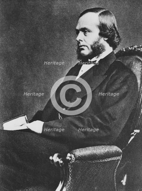 Joseph Lister, English surgeon and pioneer of antiseptic surgery, c1867. Artist: Unknown