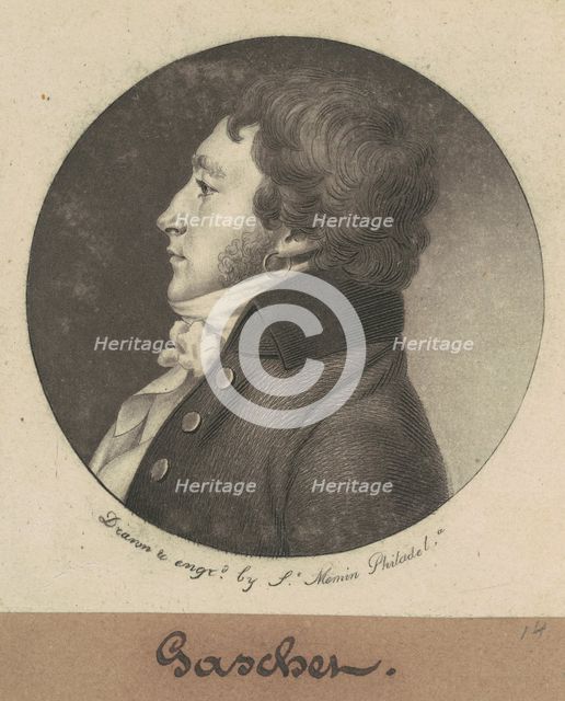 Joseph Louis Gaschet de L'Isle, 1800. Creator: Charles Balthazar Julien Févret de Saint-Mémin.