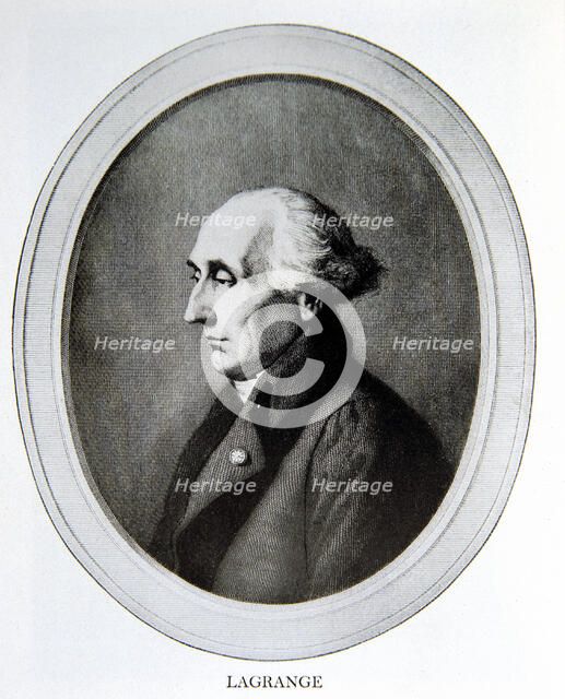 Joseph Louis Lagrange (1736-1813), French mathematician.