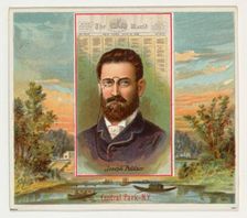 Joseph Pulitzer, The New York World, from the American Editors series (N35) for Allen & Gi..., 1887. Creator: Allen & Ginter